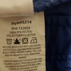 WonderWink Blue Polyester Garment